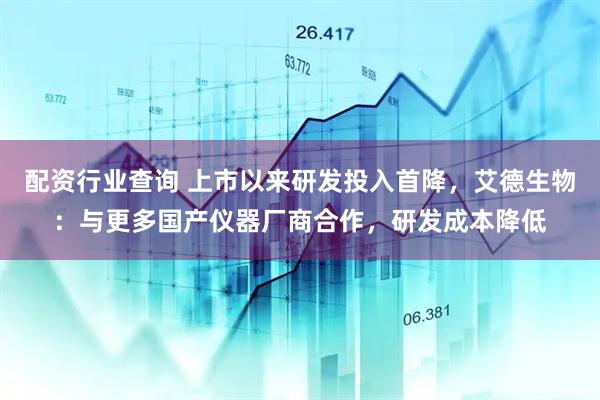 配资行业查询 上市以来研发投入首降，艾德生物：与更多国产仪器厂商合作，研发成本降低